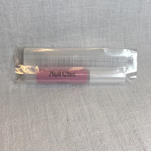 Black Pink Leopard Press On Nails 25 pc Long Coffin Rhinestone False Kit w/Glue - Picture 4 of 4